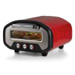 Beste elektrische pizza oven Ariete 3901 Da Gennaro pizzaoven, 2200 W, temperatuur 430 °C, 2 minuten kooktijd, vuurvaste steen, rood